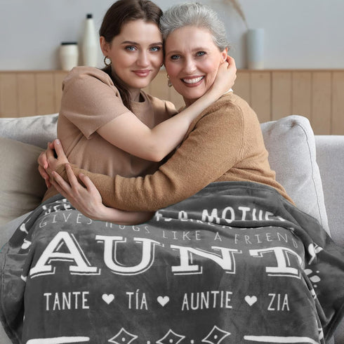 Best Aunt Ever Blanket Gift of Love  Appreciation